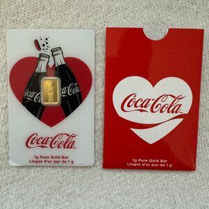 Coca-Cola Love - 1g Gold Bar
